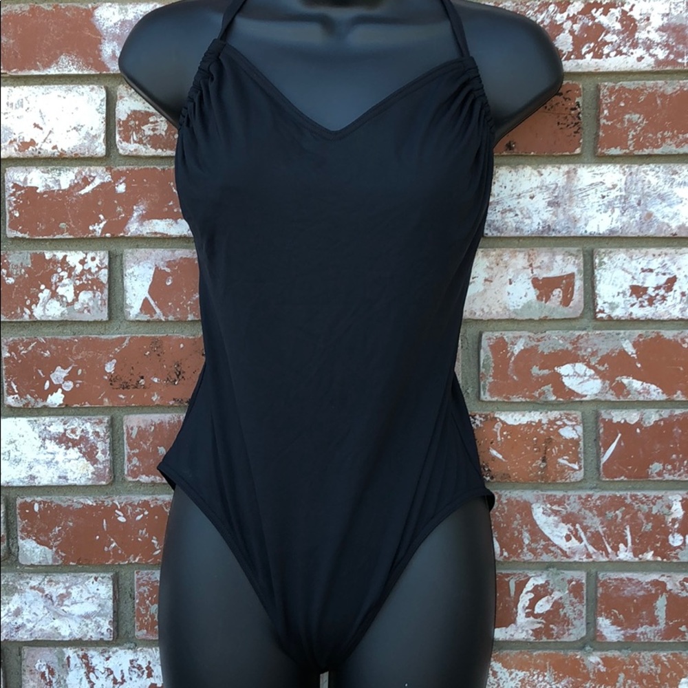 Michael Kors black one piece swimsuit